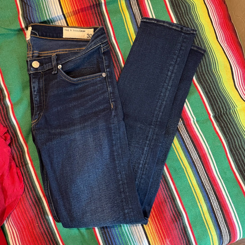 rag & bone Blue Skinny Jeans Stretchy Denim